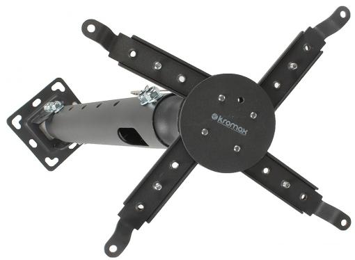 Кронштейн Kromax PROJECTOR-100 GREY (Кронштейн для проекторов, все регулировки, расстояние от потолка до проектора 470-670мм.) Провода внутри штанги) Крон?