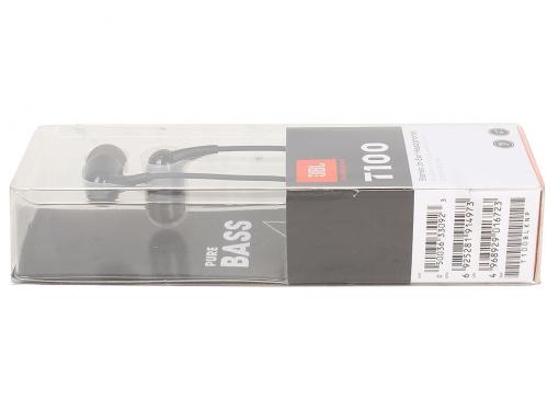 Наушники JBL T100 Black Проводные / Внутриканальные / Черный / 20 Гц - 22 кГц / 100 дБ / Двухстороннее / Mini-jack / 3.5 мм