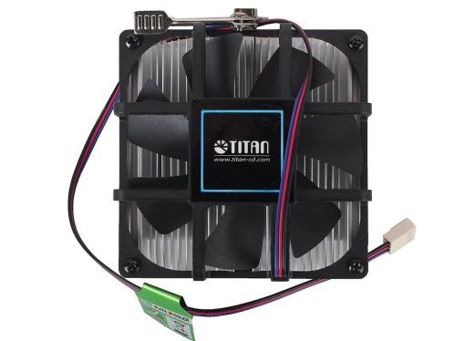 Кулер для процессора TITAN DC-K8K925Z/N/CU35 до 110W, для AMD K8/AM2/AM2+/AM3/AM3+/FM1/FM2, 92x92x56, 3-PIN, 2250 RPM, (25.1 dBA