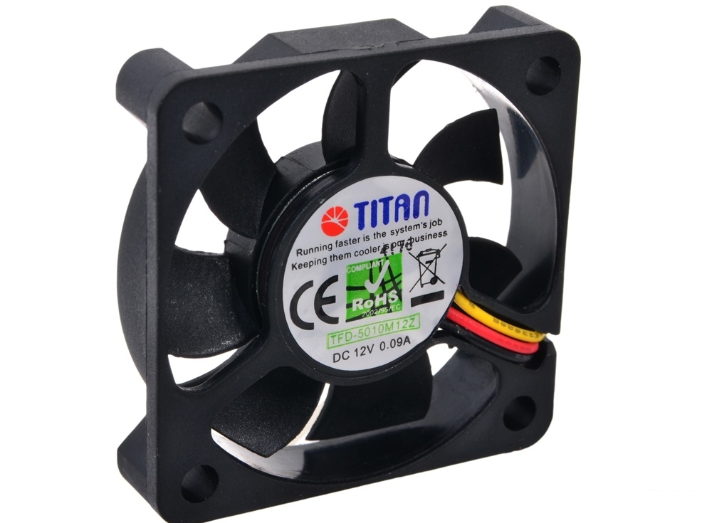 Вентилятор TITAN TFD-5010M12Z 4500 RPM, 1.08W, 8.63 CFM, (23 dBA, 50x50x10 (z-axis, до 60,000 часов)