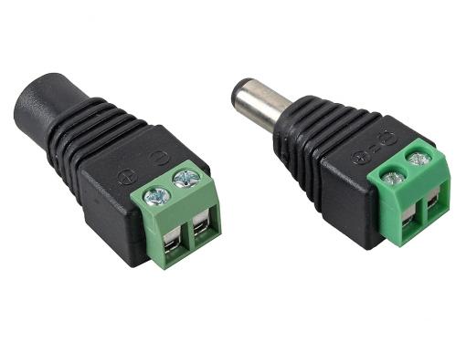 Переходники Orient для питания видеокамер C662, комплект из 2 шт DC(M&F), винтовое соединение