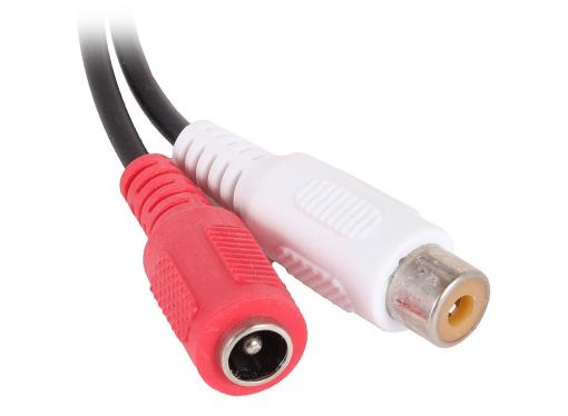 Высокочувствительный микрофон для видеосистем ORIENT VMC-04X, активный с АРУ, в корпусе, питание 6-12В, разъемы: RCA+питание