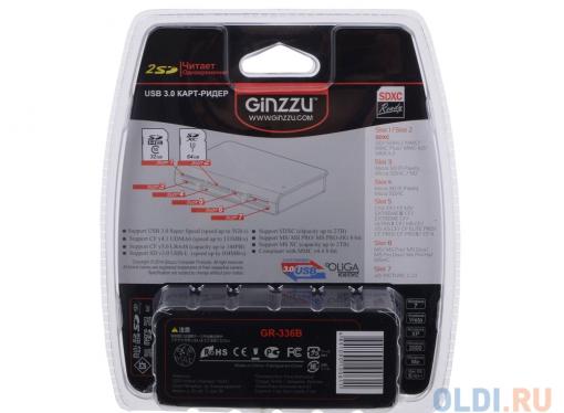 Картридер Ginzzu GR-336B Black