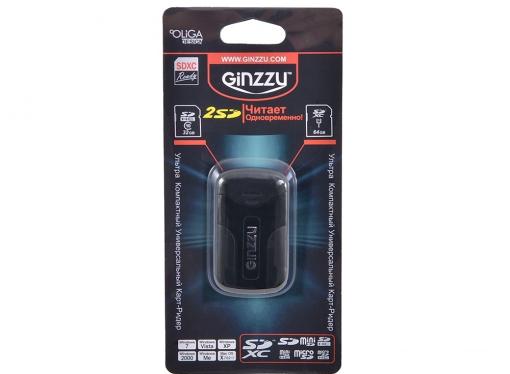 Картридер Ginzzu GR-422B Black
