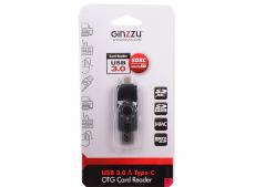 Картридер Ginzzu GR-588UB USB 3.0/Type C  OTG переходник-картридер для компьютеров и смартфонов, поддержка форматов SD/SDXC/SDHC/MMC и microSD/SDXC/SD