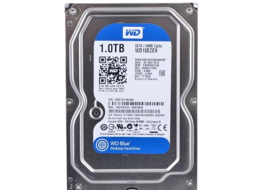 Жесткий диск 1Tb Western Digital WD10EZEX Caviar Blue, SATA III [7200rpm, 64Mb]