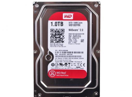 Жесткий диск 1Tb Western Digital WD10EFRX Caviar Red, SATA III [IntelliPower, 64Mb, for NAS]