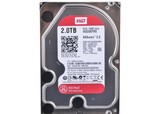 Жесткий диск 2Tb Western Digital WD20EFRX Caviar Red, SATA III [IntelliPower, 64Mb, for NAS]
