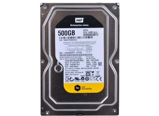Жесткий диск 500 Gb Western Digital WD5003ABYZ RE, SATA III [7200rpm, 64Mb]