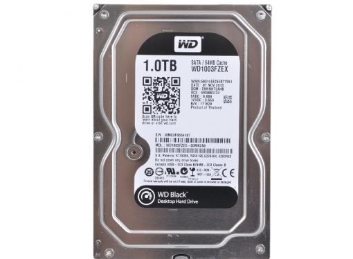 Жесткий диск 1Tb Western Digital WD1003FZEX WD Black, SATA III [7200rpm, 64Mb]