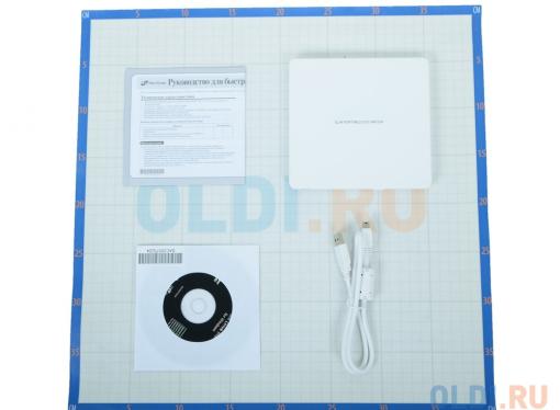 Оптический накопитель ext. DVD±RW LG (HLDS) GP60NW60 White (Slim, USB 2.0, Retail)