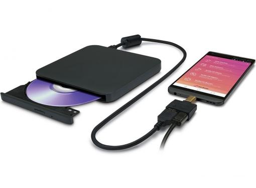 Оптич. накопитель ext. DVD±RW LG (HLDS) GP95NB70 Black (USB 2.0, Tray, Android compatible, Retail)