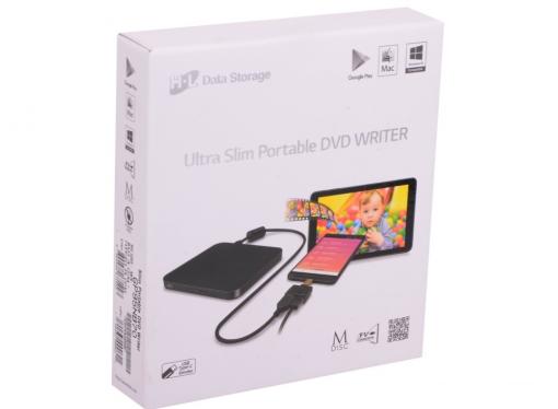 Оптич. накопитель ext. DVD±RW LG (HLDS) GP95NB70 Black (USB 2.0, Tray, Android compatible, Retail)