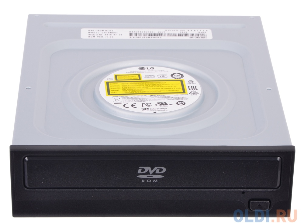 Оптич. накопитель DVD-ROM LG (HLDS) DH18NS61 Black (SATA, OEM)
