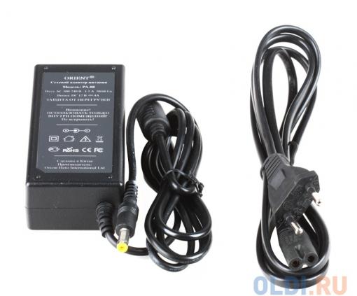 Блок питания ORIENT PA-08, OUTPUT: 12V DC 4A, защита от КЗ и перегрузки (Imax~4.4-4.8A)