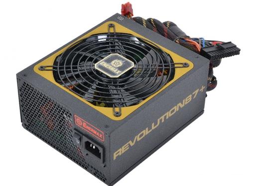 Блок питания Enermax 850W ERV850EWT-G [Revolution 87+] , ATX v2.3/EPS, 80+ Gold, модульный, 139mm fan, 4x PCI-E (6+2-Pin), 12x SATA, 8x MOLEX