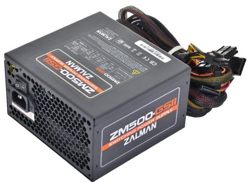Блок питания Zalman 500W ZM500-GS II v2.31, A.PFC, Fan 12cm, Retail