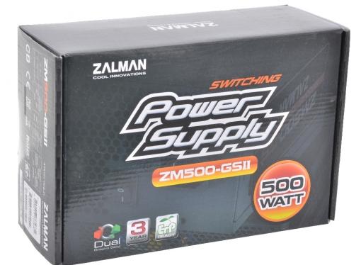 Блок питания Zalman 500W ZM500-GS II v2.31, A.PFC, Fan 12cm, Retail