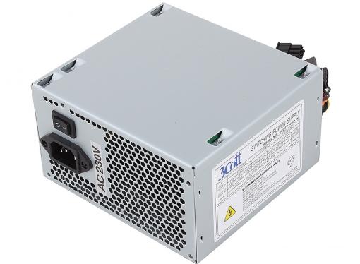 Блок питания 3Cott-400ATX, 400Вт, OEM v.2.0,  20+4P, P4, 4* PATA, 2* SATA, 1* FDD, 12CM FAN