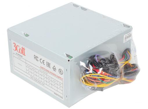Блок питания 3Cott 3C-ATX450W, 450Вт, OEM, 20+4P, 1xP4, 2x SATA, 2xIDE, 12cm Fan