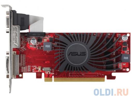 Видеокарта 1Gb (PCI-E) ASUS R5230-SL-1GD3-L (R5 230), GDDR3, 128 bit, 2*DVI, HDMI, Retail