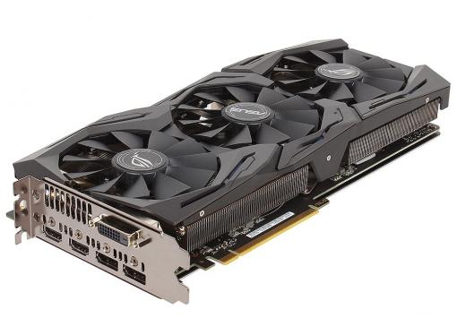 Видеокарта 8Gb (PCI-E) ASUS STRIX-GTX1070-O8G-GAMING (8Gb GDDR5/256-bit, PCI-Ex16 3.0, 1xDVI-D, 2xHDMI)