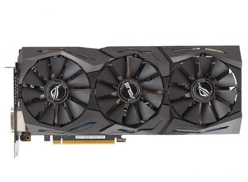 Видеокарта 8Gb (PCI-E) ASUS STRIX-GTX1070-O8G-GAMING (8Gb GDDR5/256-bit, PCI-Ex16 3.0, 1xDVI-D, 2xHDMI)
