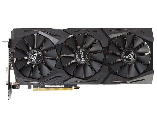 Видеокарта 8Gb (PCI-E) ASUS STRIX-GTX1080-A8G-GAMING (GFGTX1080, GDDR5, 256 bit, DVI, HDMI*2, DP*2, D5X, Retail (STRIX-GTX1080-A8G-GAMING))