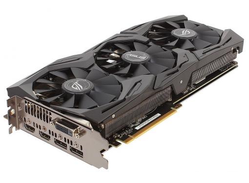 Видеокарта 8Gb (PCI-E) ASUS STRIX-GTX1080-A8G-GAMING (GFGTX1080, GDDR5, 256 bit, DVI, HDMI*2, DP*2, D5X, Retail (STRIX-GTX1080-A8G-GAMING))