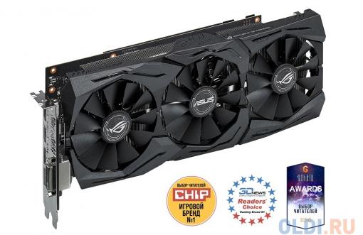 Видеокарта 8Gb (PCI-E) ASUS GTX 1070, STRIX-GTX1070-8G-GAMING (8Gb GDDR5/256-bit, PCI-Ex16 3.0, 1xDVI-D, 2xHDMI)