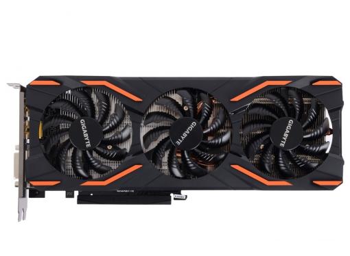 Видеокарта 8Gb (PCI-E) GIGABYTE GTX 1080 WINDFORCE OC 8G GV-N1080WF3OC-8GD (GTX1080, GDDR5X, 256bit, HDCP, DVI, HDMI, 3*DP, Retail)