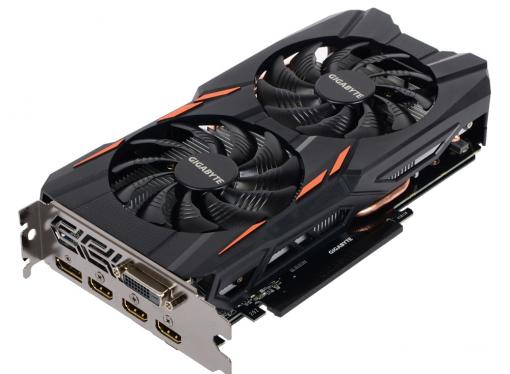 Видеокарта GIGABYTE GeForce GTX 1050 Windforce OC 2G GV-N1050WF2OC-2GD 2Gb 1392Mhz NVIDIA GTX1050/GDDR5/7008Mhz/128 bit/PCI-E/DVI,DP,HDMI