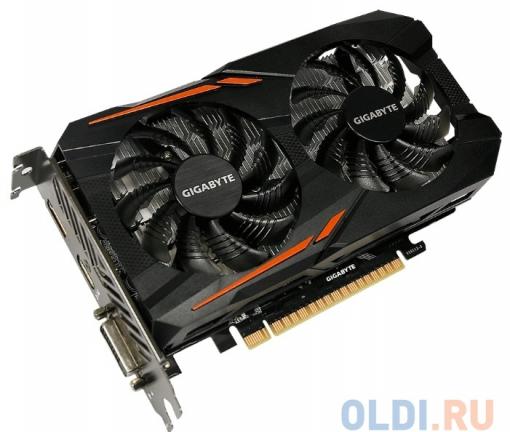 Видеокарта GIGABYTE GeForce GTX 1050 Ti OC 4G GV-N105TOC-4GD 4Gb 1316Mhz NVIDIA GTX1050 Ti/GDDR5/7008Mhz/128 bit/PCI-E/DVI,DP,HDMI