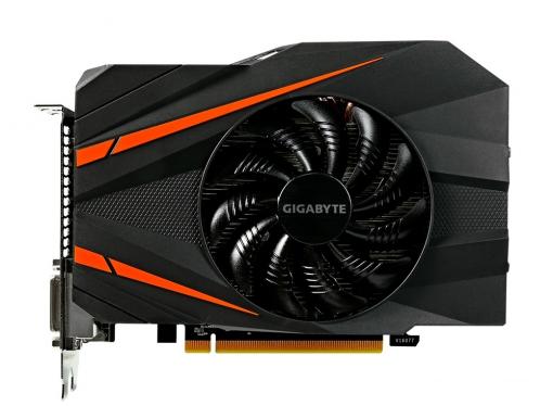 Видеокарта 3Gb (PCI-E) GIGABYTE GeForce GTX 1060 Mini ITX OC 3G GV-N1060IXOC-3GD (GTX1060, GDDR5, 192bit, HDCP, 2*DVI, HDMI, DP, Retail)