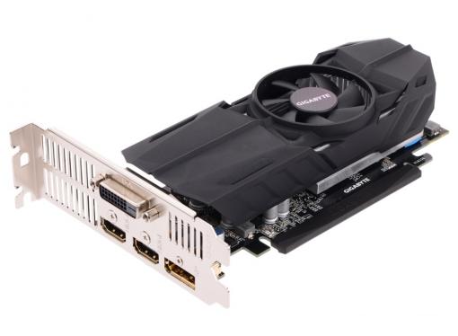 Видеокарта GIGABYTE GeForce GTX 1050 Ti OC Low Profile 4G GV-N105TOC-4GL 4Gb 1328Mhz NVIDIA GTX1050 Ti/GDDR5/7008/128 bit/PCI-E/ DVI DP HDMI