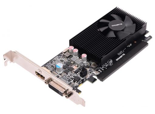 Видеокарта GIGABYTE GV-N1030D5-2GL 2Gb 1227Mhz NVIDIA GT1030/GDDR5/6008/64 bit/PCI-E/ DVI HDMI