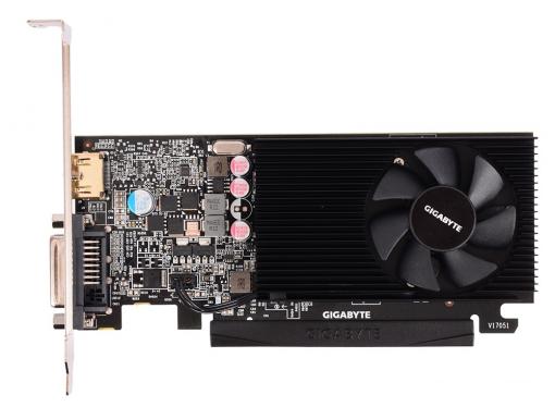 Видеокарта GIGABYTE GV-N1030D5-2GL 2Gb 1227Mhz NVIDIA GT1030/GDDR5/6008/64 bit/PCI-E/ DVI HDMI