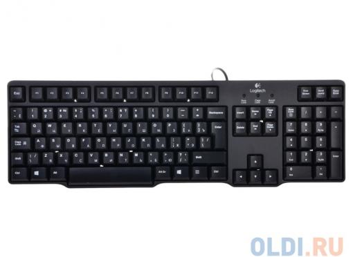 (920-003200) Клавиатура Logitech Keyboard K100 Black PS/2