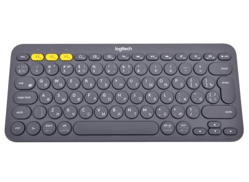 (920-007584) Клавиатура Беспроводная Logitech Wireless Bluetooth Multi-Device Keyboard K380 Dark Grey