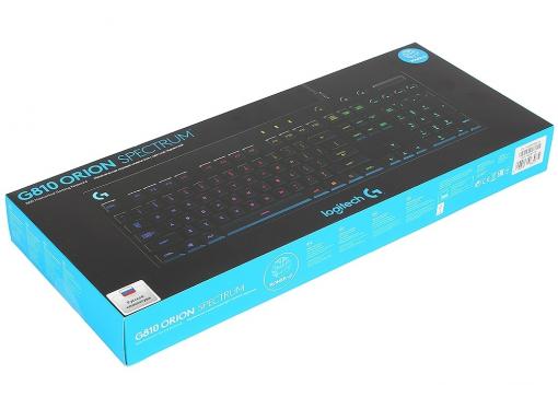 (920-007750) Клавиатура Logitech RGB Mechanical Gaming Keyboard G810 ORION SPECTRUM (G-package)