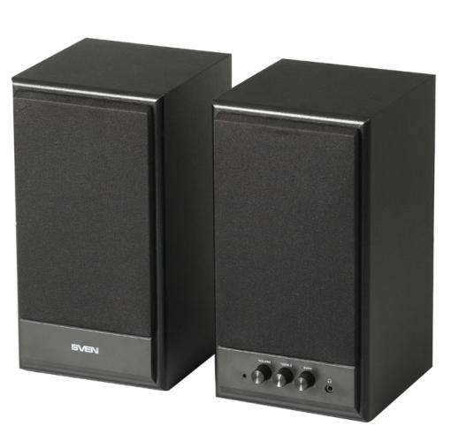 Колонки Sven SPS-702  2х20 Вт  черная кожа