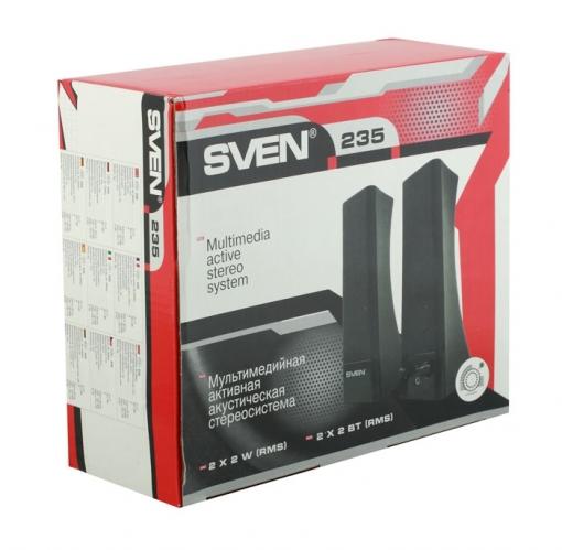 Колонки Sven 235  2.0  2х2Вт  	 100-20000Гц