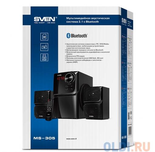 Колонки Sven  MS-305 black 2.1