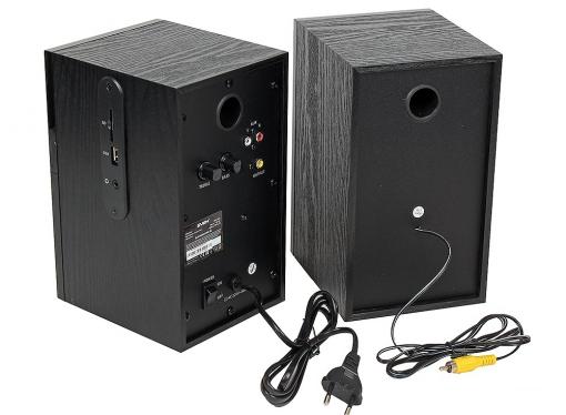 Колонки Sven SPS-615 black 2.0, Black (SV-013707) (20 Вт, 60 - 20 000 Гц, Bluetooth, mini Jack, USB, SD, MDF, 220V)