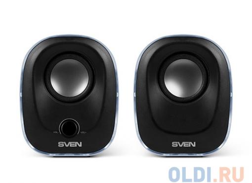Колонки Sven 330 чёрный, USB, акустическая система 2.0, мощность 2х2.5 Вт
