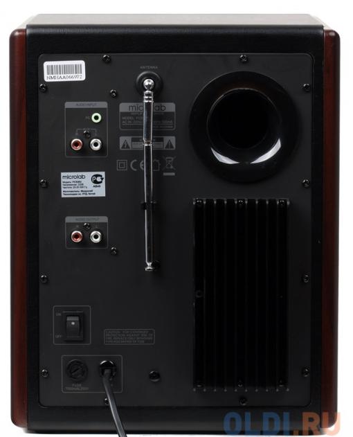 Колонки Microlab FC530U 2.1, Brown (64 Вт, 35 - 20 000 Гц, пульт ДУ, mini Jack, RCA, USB, SD, 220V)
