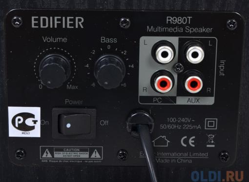Колонки Edifier R980T Black (2.0, 12Wx2, RMS)