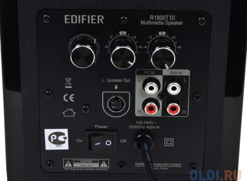 Колонки Edifier R1800 TIII Black (2.0, 35Wx2, RMS)