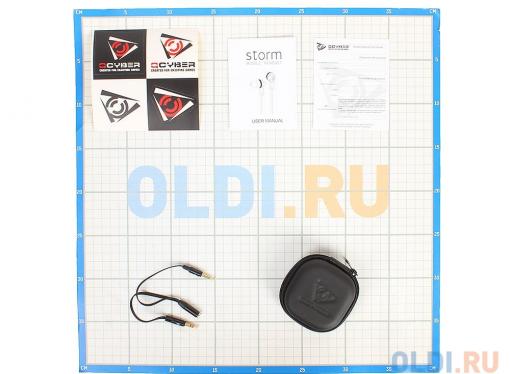 Гарнитура QCYBER Storm black, стерео,3,5 мм