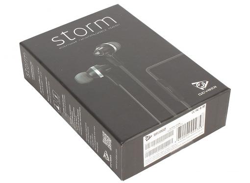 Гарнитура QCYBER Storm black, стерео,3,5 мм